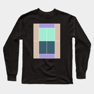 TENNIS COURT PALETTE Long Sleeve T-Shirt